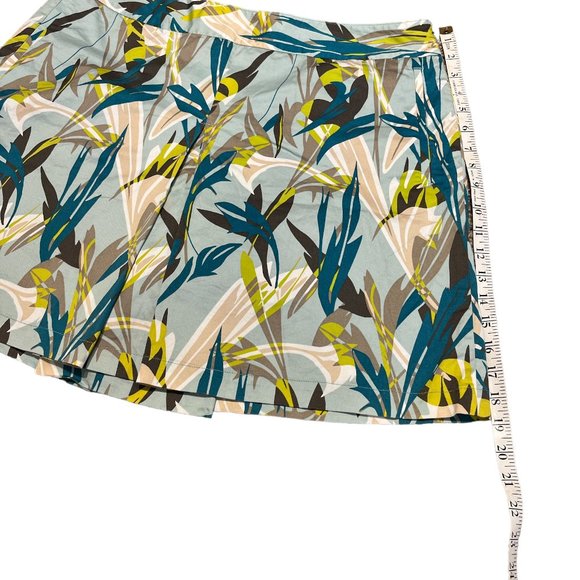 COPY - LIZGOLF Skort Size 14 Tropical Skirt with Shorts 2 Pockets 97% Cotton - Picture 13 of 14